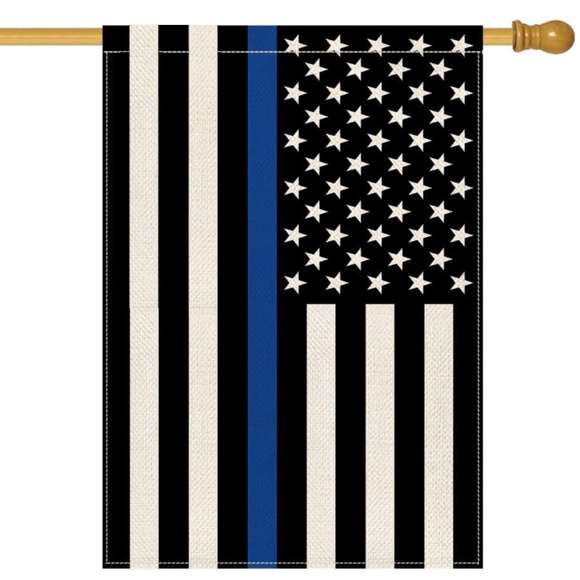 Thin Blue Line Lawn Garden Flag Yard Decor Live Matter Police Law Enforcement - Picture 4 of 7
